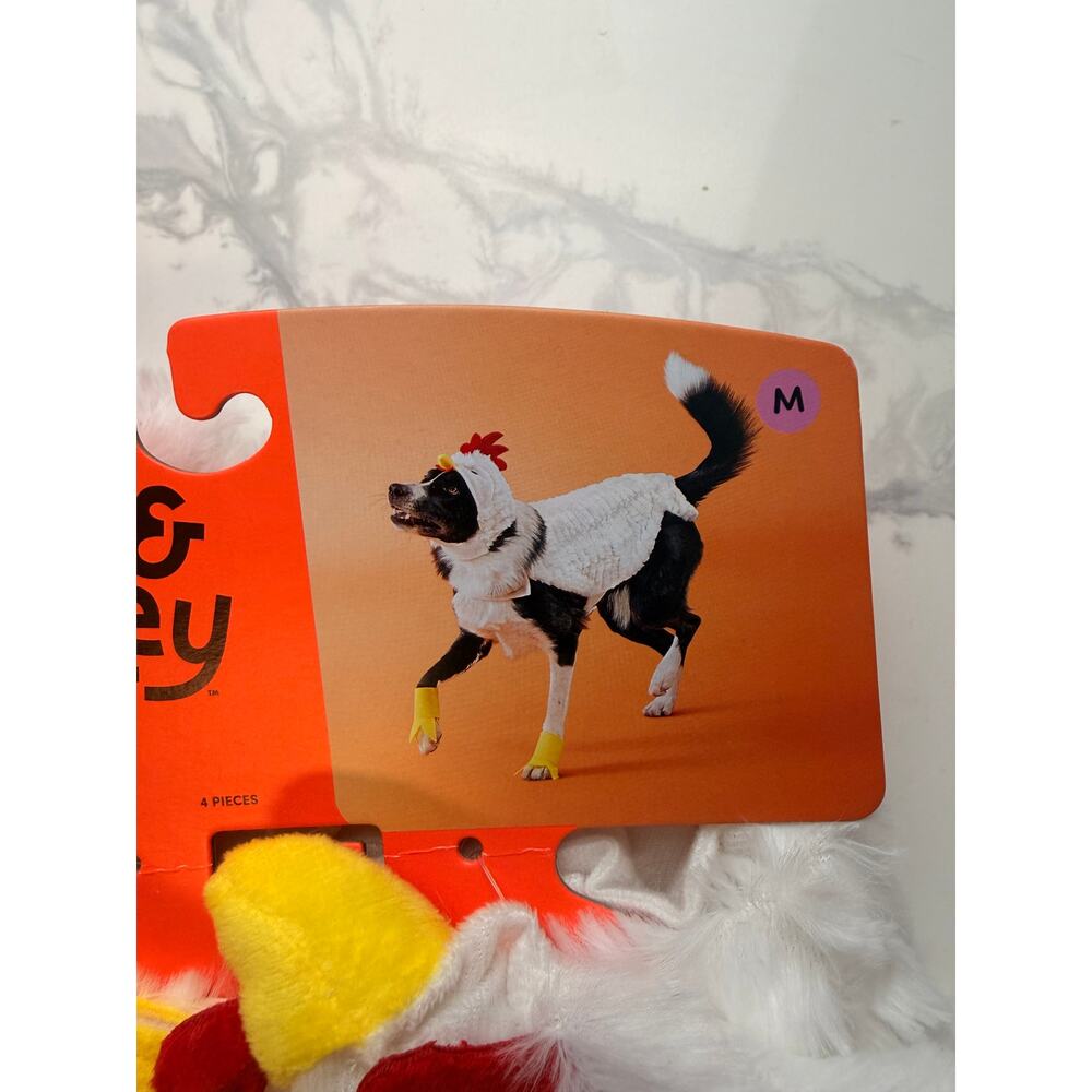 Boots & Barkley Chicken Dog Costume Medium Halloween Pet Costume NWT - Picture 4 of 5